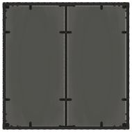 Комплект за хранене в градината 5 pcs Черно полиратан