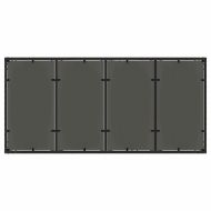 Комплект за хранене в градината 7 pcs Черно полиратан