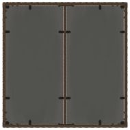 Комплект за хранене в градината 3 pcs Кафяво полиратан