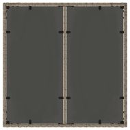 Комплект за хранене в градината 5 pcs Сив полиратан