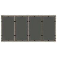 Комплект за хранене в градината 9 pcs Сив полиратан