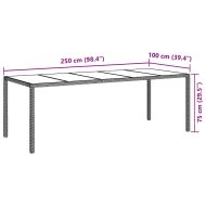 Комплект за хранене в градината 9 pcs Сив полиратан