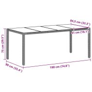 Комплект за хранене в градината 9 pcs Светлосиво полиратан