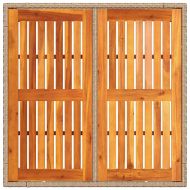 Комплект за хранене в градината 5 pcs Бежово полиратан