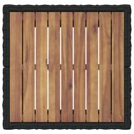 Градински бистро комплект 3 pcs Черно полиратан