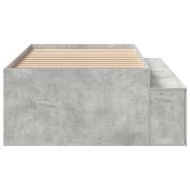 Рамка за легло Циментено сиво 70 x 190 cm Инженерно дърво
