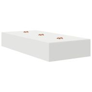 Легло с място за съхранение Бяло 80 x 200 cm Инженерно дърво