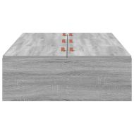 Легло с място за съхранение Сив Сонома 80 x 200 cm