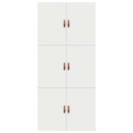 Легло с място за съхранение Бяло 90 x 200 cm Инженерно дърво