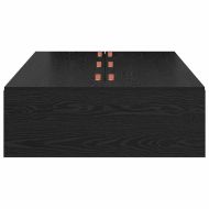 Легло с място за съхранение Черния дъб 90 x 200 cm