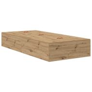 Легло с място за съхранение Дъб 90 x 200 cm Инженерно дърво