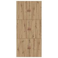 Легло с място за съхранение Дъб 90 x 200 cm Инженерно дърво