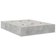 Легло с място за съхранение Циментено сиво 150 x 200 cm