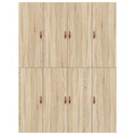 Легло с място за съхранение Сонома дъб 160 x 200 cm