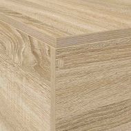 Легло с място за съхранение Сонома дъб 160 x 200 cm