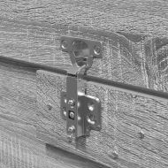 Легло с място за съхранение Сив Сонома 140 x 190 cm