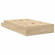 Легло с място за съхранение Сонома дъб 120 cm Инженерно дърво