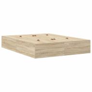 Легло с място за съхранение Сонома дъб 150 cm Инженерно дърво