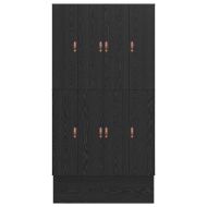 Легло с място за съхранение Черния дъб 120 cm Инженерно дърво