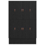 Легло с място за съхранение Черния дъб 135 cm Инженерно дърво