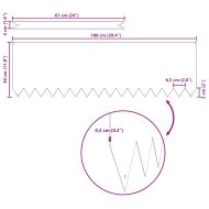 Ограда за трева 30 pcs Сребрист 100 x 0.05 x 20 см