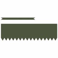 Ограда за трева 50 pcs Маслинено зелено 100 x 0.05 x 20 см