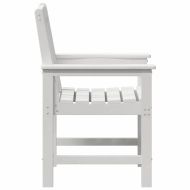 Градински стол 4 pcs Бяло 65.5 x 59 x 88 см Полиетилен