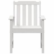 Градински стол 4 pcs Бяло 65.5 x 59 x 88 см Полиетилен