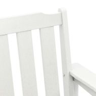 Градински стол 4 pcs Бяло 65.5 x 59 x 88 см Полиетилен