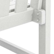 Градински стол 4 pcs Бяло 65.5 x 59 x 88 см Полиетилен