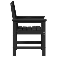Градински стол 4 pcs Черно 65.5 x 59 x 88 см Полиетилен