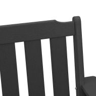 Градински стол 4 pcs Черно 65.5 x 59 x 88 см Полиетилен