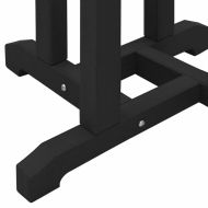 Комплект бар за градина 3 pcs Черно HDPE