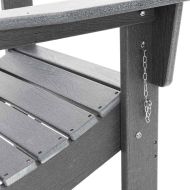Градински стол 2 pcs Светлосиво 80.5 x 74.5 x 92 см Полиетилен