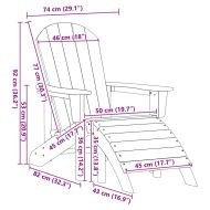 Градински стол 2 pcs Черно 83 x 74 x 92 см Полиетилен