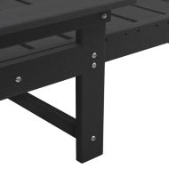 Шезлонг 3 pcs Черно Полиетилен