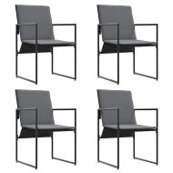 Комплект за хранене в градината 5 pcs Черно Стомана