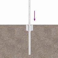 Стълб за ограда. 22 pcs Сребрист 100 cm Стомана