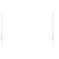 Стълб за ограда. 44 pcs Сребрист 160 cm Стомана