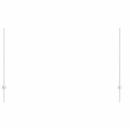 Стълб за ограда. 44 pcs Сребрист 180 cm Стомана