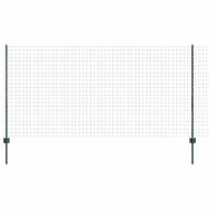 Ограда с пост Зелен 1,2 x 10 m Стомана и PVC