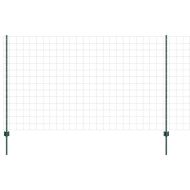 Ограда с пост Зелен 1,4 x 10 m Стомана и PVC
