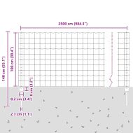 Ограда с пост Зелен 1 x 25 m Стомана
