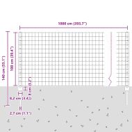 Ограда с пост Зелен 1 x 10 m Стомана
