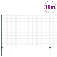 Евро ограда с пост 10 x 1,6 m ПВЦ-обработена стомана Зелено