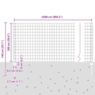 Ограда с пост Зелен 1 x 25 m Стомана