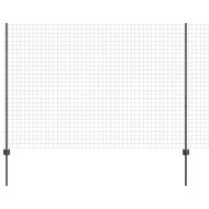Ограда с пост Сив 1,5 x 10 m Стомана и PVC