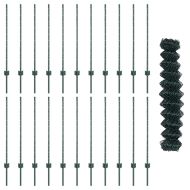 Ограда с пост Зелен 1 x 25 m Стомана
