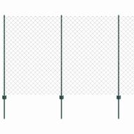 Ограда с пост Зелен 1,5 x 25 m Стомана