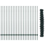 Ограда с пост Зелен 1,5 x 25 m Стомана